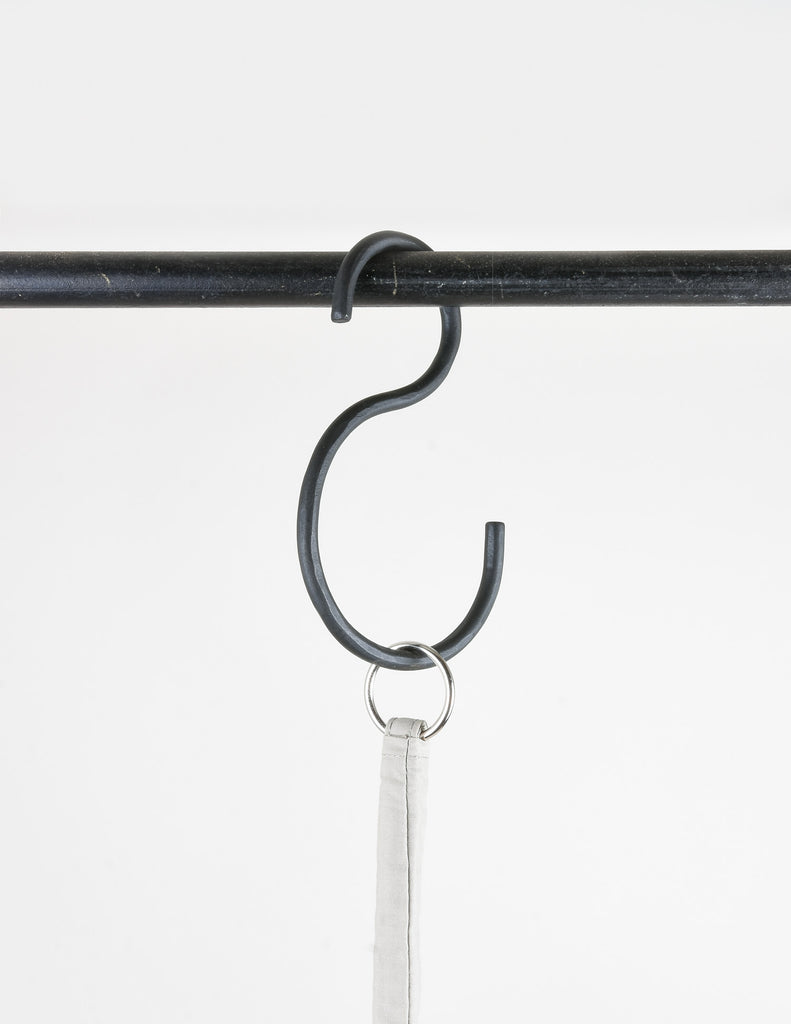 Wide Hand-Forged Iron S-Hook - Pistils Nursery